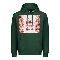 Sports Green to the world you are a mother but to your family y Premium Hoodie - TumblerDesignByShophia