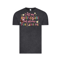 Vintage Black call me antisocial but please don't call me Vintage Tee - MaliasSmallBusiness
