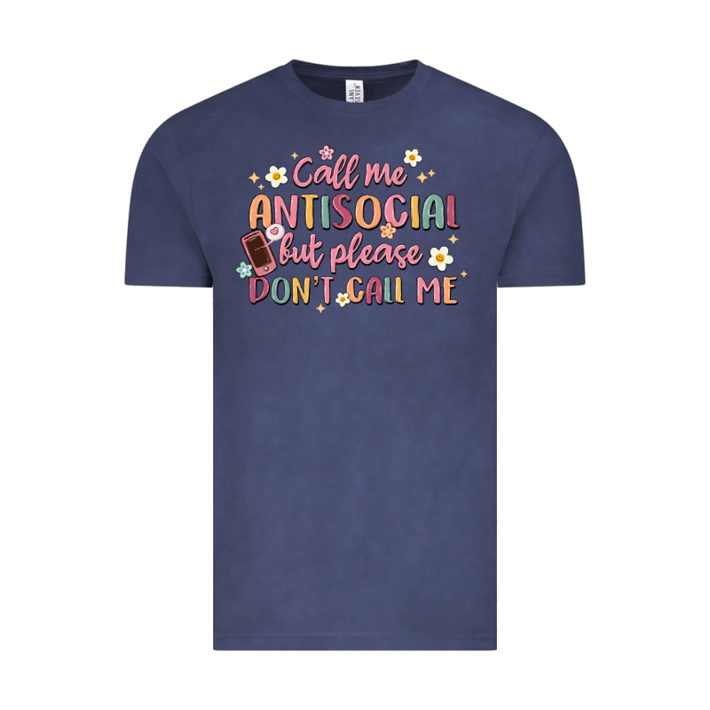 Call Me Antisocial But Please Don't Call Me Vintage Tee by MaliasSmallBusiness | Teevron