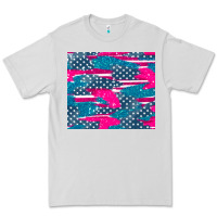 Dove Grey usa flag Premium Tee - AdoDesignShop