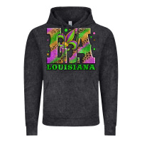 Vintage Black mardi gras louisiana fleur de lis Vintage Hoodie - Jasminsmagicworld