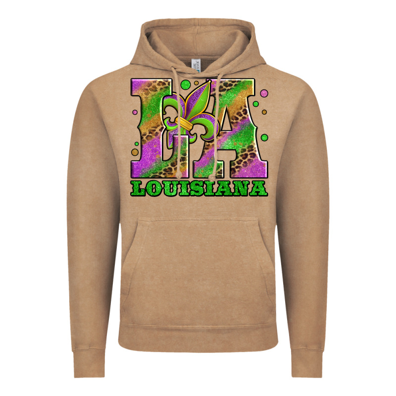 Mardi Gras Louisiana Fleur De Lis Vintage Hoodie by Jasminsmagicworld | Teevron