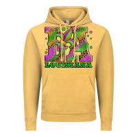 Vintage Mustard mardi gras louisiana fleur de lis Vintage Hoodie - Jasminsmagicworld