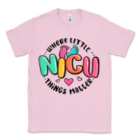 Bubblegum Pink nicu where little things matter Classic Tee - MaliasSmallBusiness