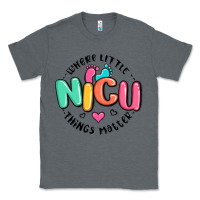 Charcoal Heather nicu where little things matter Classic Tee - MaliasSmallBusiness
