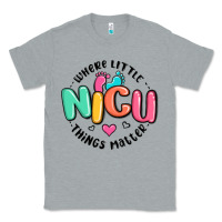 Heather Grey nicu where little things matter Classic Tee - MaliasSmallBusiness