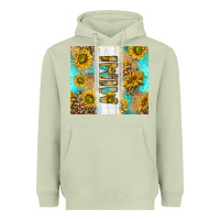 Matcha western mother's day mimi with turquoise and sunflowers and leopard tu Heavyweight Hoodie - TumblerDesignByShophia