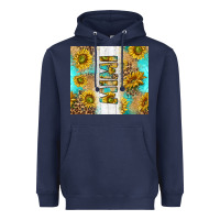 Navy western mother's day mimi with turquoise and sunflowers and leopard tu Heavyweight Hoodie - TumblerDesignByShophia