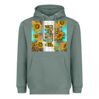 Sage western mother's day mimi with turquoise and sunflowers and leopard tu Heavyweight Hoodie - TumblerDesignByShophia