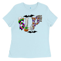 Baby Blue slp Ladies Tee - CowhideDigitalArt