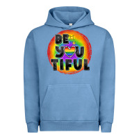 Pigment Pebble Blue Be you tiful pride Urban Hoodie - FaDigitalArtStudio