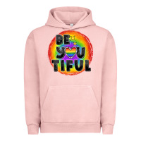 Pigment Salmon Be you tiful pride Urban Hoodie - FaDigitalArtStudio