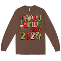 Chestnut happy new year 2024 Long Sleeve Tee - MaliasSmallBusiness