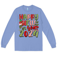 Colony Blue happy new year 2024 Long Sleeve Tee - MaliasSmallBusiness