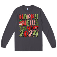 Smoke happy new year 2024 Long Sleeve Tee - MaliasSmallBusiness