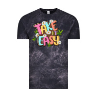 Cloud Black take it easy Vintage Tee - MaliasSmallBusiness