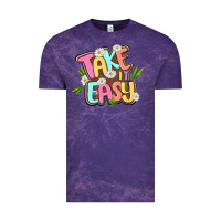 Cloud Purple take it easy Vintage Tee - MaliasSmallBusiness