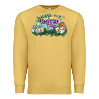 Antique Gold Happy Easter Day rainbow Premium Sweatshirt - HowdyJamesFarm