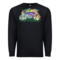 Black Happy Easter Day rainbow Premium Sweatshirt - HowdyJamesFarm