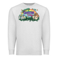 Oatmeal Heather Happy Easter Day rainbow Premium Sweatshirt - HowdyJamesFarm