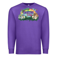 Purple Happy Easter Day rainbow Premium Sweatshirt - HowdyJamesFarm