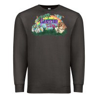 Smoke Happy Easter Day rainbow Premium Sweatshirt - HowdyJamesFarm