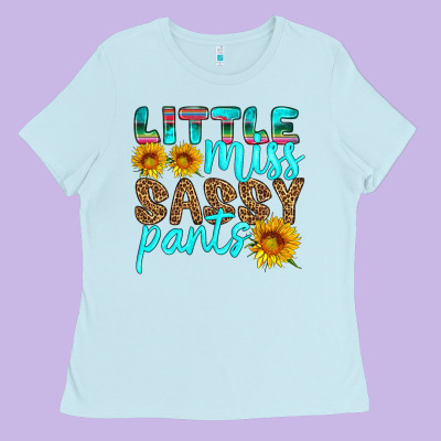 Little Miss Sassy Pants Ladies Tee Designed By Hra Design Shop