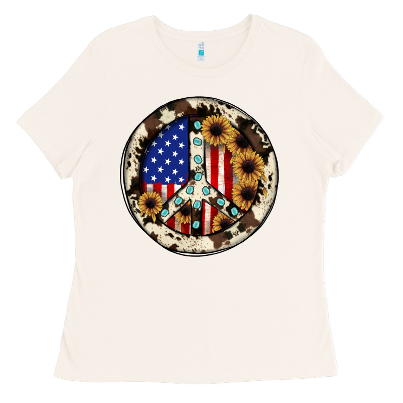 Peace Sign Ladies Tee by JahusDesignShop | Teevron