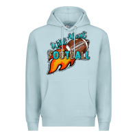 Blue Mist Wild about Football Premium Hoodie - HowdyJamesFarm