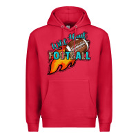 Cardinal Wild about Football Premium Hoodie - HowdyJamesFarm
