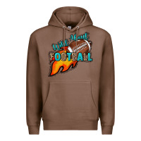 Chestnut Wild about Football Premium Hoodie - HowdyJamesFarm