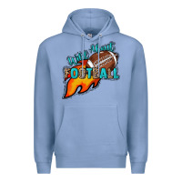 Colony Blue Wild about Football Premium Hoodie - HowdyJamesFarm