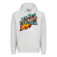 Dove Grey Wild about Football Premium Hoodie - HowdyJamesFarm