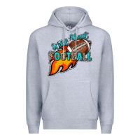 Heather Grey Wild about Football Premium Hoodie - HowdyJamesFarm