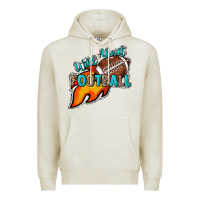 Oatmeal Heather Wild about Football Premium Hoodie - HowdyJamesFarm