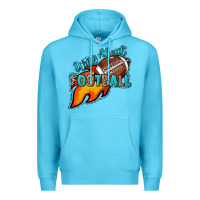 Ocean Blue Wild about Football Premium Hoodie - HowdyJamesFarm