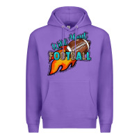 Purple Wild about Football Premium Hoodie - HowdyJamesFarm