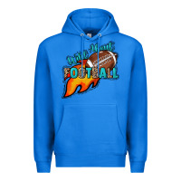 True Royal Wild about Football Premium Hoodie - HowdyJamesFarm