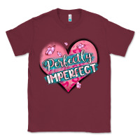 Burgundy perfectly imperfect Classic Tee - MaliasSmallBusiness