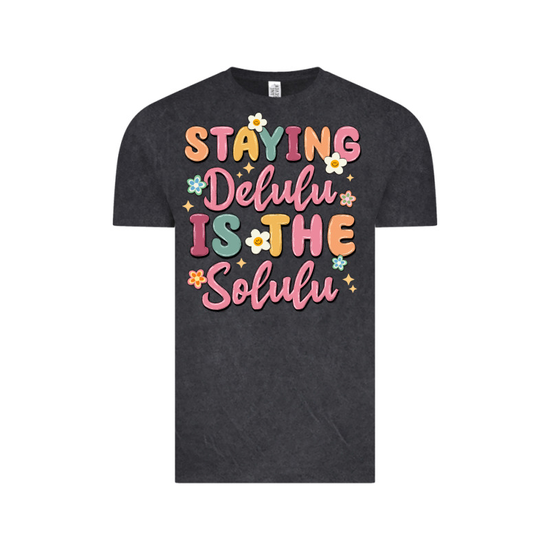 Staying Delulu Is The Solulu Vintage Tee by MaliasSmallBusiness | Teevron