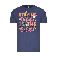 Vintage Denim staying delulu is the solulu Vintage Tee - MaliasSmallBusiness
