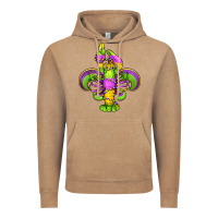 Vintage Coffee mardi gras crawfish fleur de lis Vintage Hoodie - Jasminsmagicworld