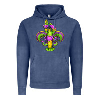 Vintage Denim mardi gras crawfish fleur de lis Vintage Hoodie - Jasminsmagicworld
