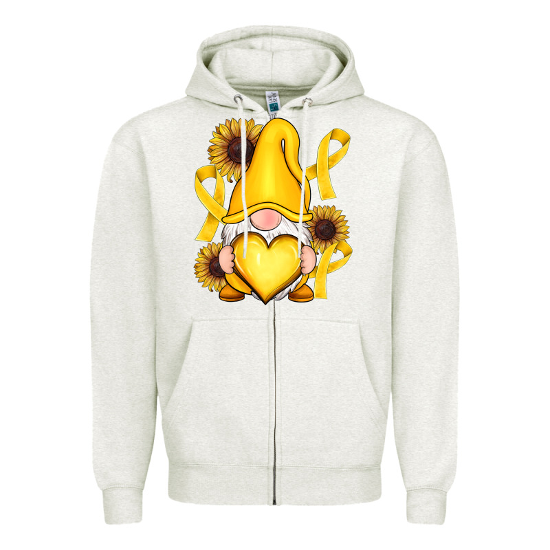 Childhood Cancer Gnome Zipper Hoodie by RanaPortraitStore | Teevron