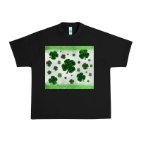 Black shamrock Urban Heavy Tee - MaliasSmallBusiness