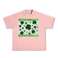 Salmon shamrock Urban Heavy Tee - MaliasSmallBusiness