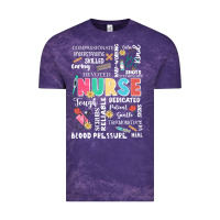 Cloud Purple nurse word Vintage Tee - JahusDesignShop