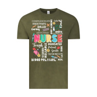 Vintage Olive nurse word Vintage Tee - JahusDesignShop