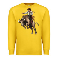 Lemon Cowboy bull rodeo Premium Sweatshirt - HowdyJamesFarm