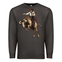 Smoke Cowboy bull rodeo Premium Sweatshirt - HowdyJamesFarm